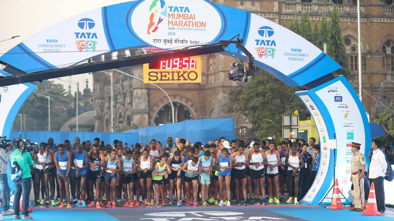 Marathon event near a 3-star hotel in South Mumbai, where participants embark on a challenging and exhilarating race through the bustling city streets